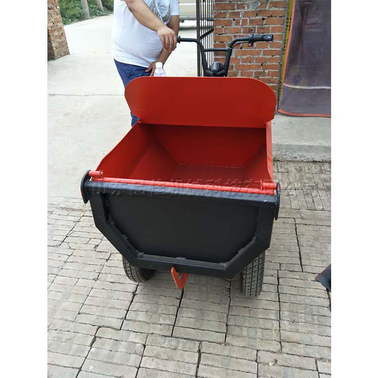 电动三轮灰斗车 混凝土养殖场自卸翻斗车 360度转圈装卸三轮车