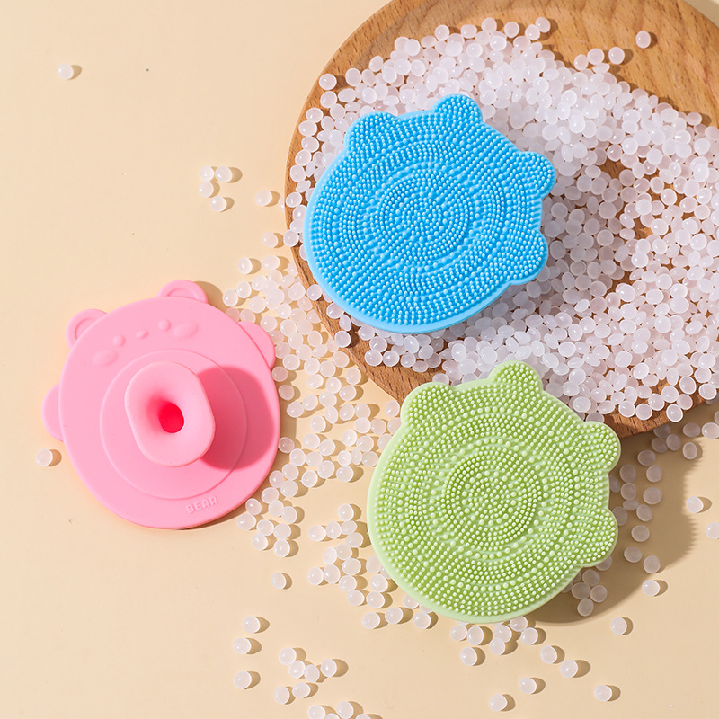 Cepillo de champú para bebés y niños pequeños Cepillo de masaje de silicona para champú para bebés