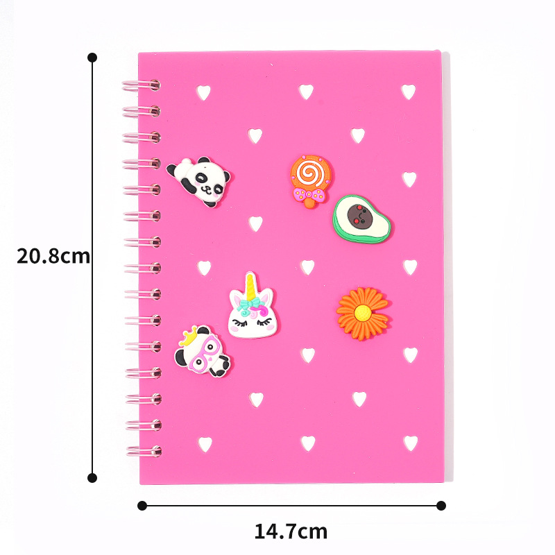 Cuaderno de silicona DIY Cuaderno de mano Cuaderno de alta creatividad Cuaderno de tendencia Cuaderno lindo simple Cuaderno de amor