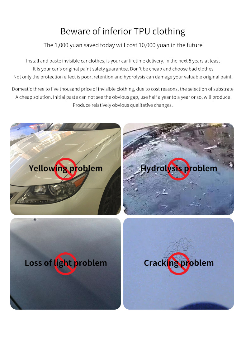 BASF TPU invisible car wrap, full vehicle film, car paint protection film, scratch-resistant protective film, factory wholesale