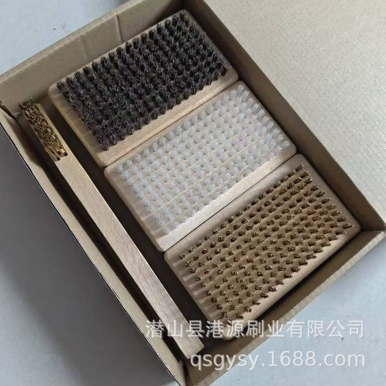 Qsgysyワックス研磨神器銅線洗浄ブラシナイロン馬毛研磨ブラシスノーボード雪ワックスブラシ工具ブラシ
