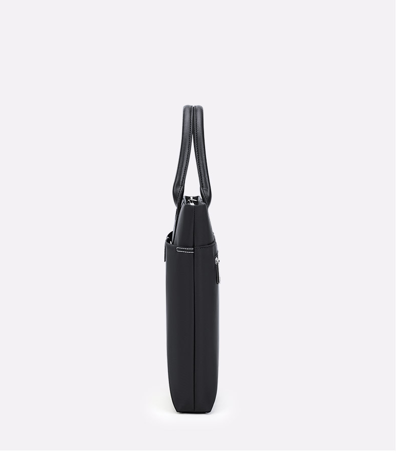 Cặp công sở nam vải Oxford chống thấm, nhiều ngăn đựng laptop 15 inch — Màu đen, màu xanh, Hồng, Màu nâu chi tiết 14