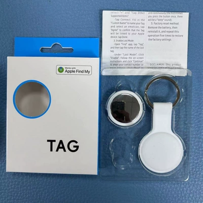 AirTag-specific anti-lost device, dog anti-lost locator, smart locator, mini small-sized locator (GPS Locator) - white-ios-model
