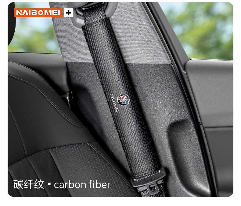 Car Seat Belt Shoulder Cover to Relieve Restraint, Anti-Stranglehold, Perforated, Breathable, Front Row Extended Protective Cover, Interior Supplies