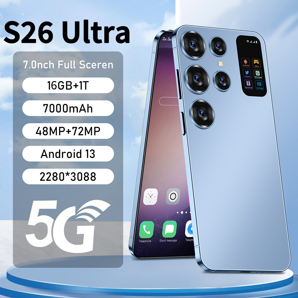 S26 Ultra Android smartfon 16GB+1TB yaddaş, böyük ekran