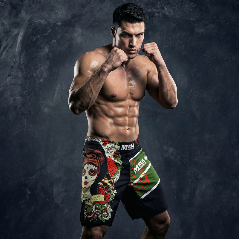 Rouhou MMA Muay Thai Fighting Sports Training Quick-Dry Shorts, Durable for Men and Women, UFC Fitness Breathable Rouhou MMA Muay Thai Fighting Sports Training Quick-Dry Shorts, Durable for Men and Women, UFC Fitness Breathable