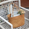 Street straw woven props suitable for photo sessions, linen bag, pet