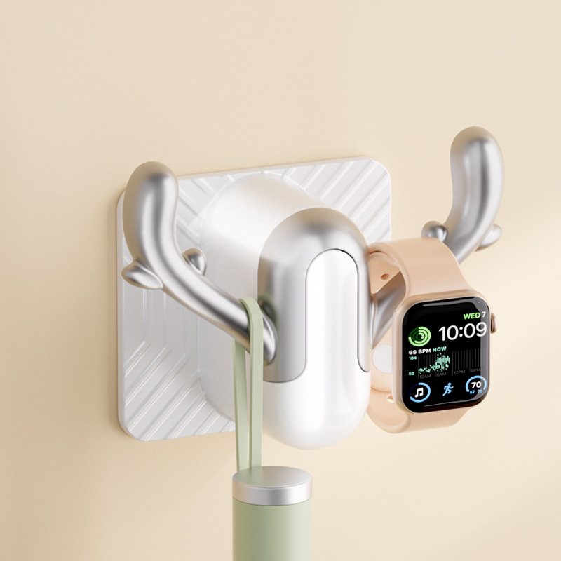 Gancho pegajoso sin perforaciones cocina multifuncional gancho de pared de baño sin costuras adhesivo fuerte adhesivo detrás de la puerta colgante de pared sin clavos