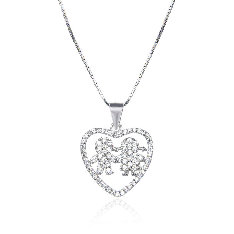 Colgante de amor de plata esterlina S925 nicho coreano de alto nivel de moda temperamento colgante de plata accesorios fuente al por mayor