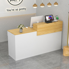 简约现代收银台服装店柜台转角女装店铺美发店吧台小型前台接待台