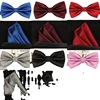 Men's bow tie for leisure, set, scarf English style, polyester, Korean style