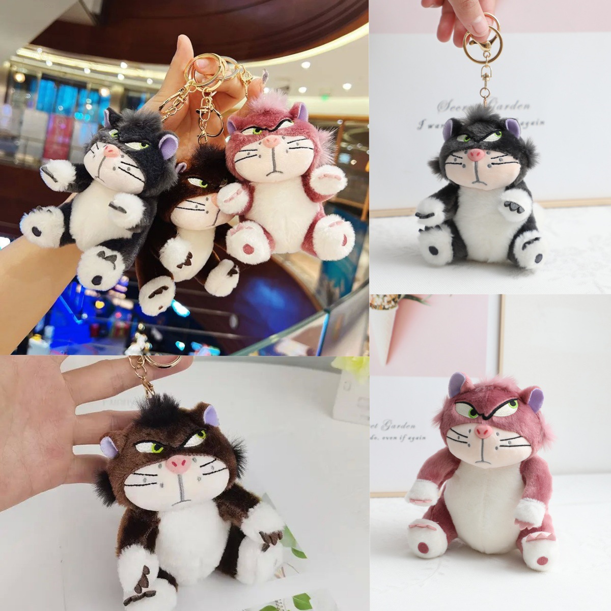 Nuevos juguetes de peluche colgantes muñeca máquina muñeca bolsos lindos colgantes bolsos colgantes llaveros al por mayor