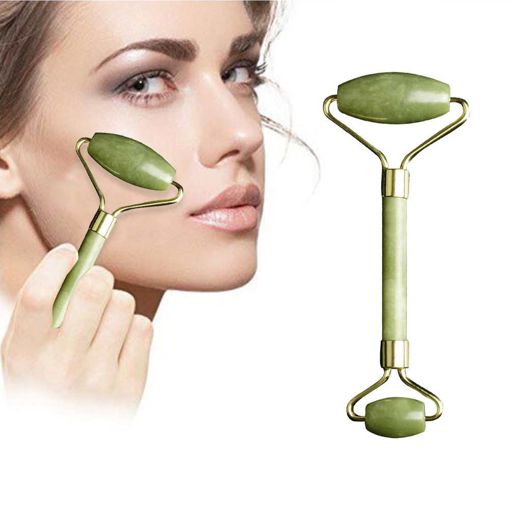 Jade rodillo masajeador Jade rodillo masaje facial Xiuyu masaje Jade belleza contenedor