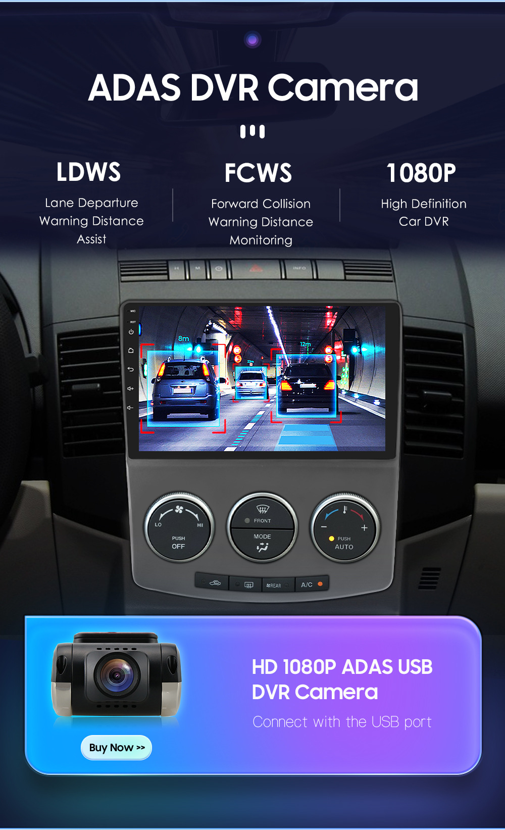 9-inch suitable for Mazda 5 Android central control screen 05-10 intelligent car navigation reversing image all-in-one machine