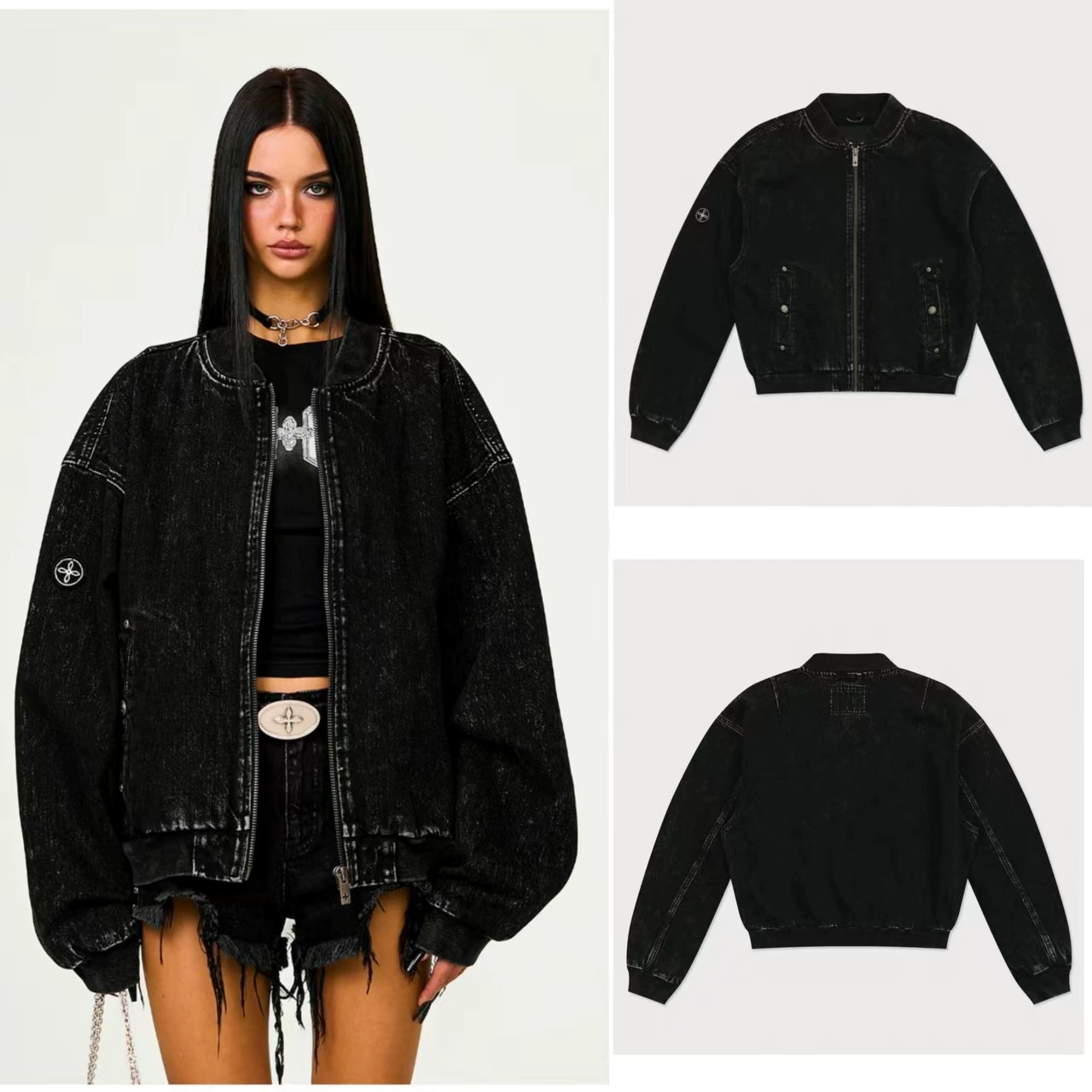 Classic big baseball retro spring jacket for leisure