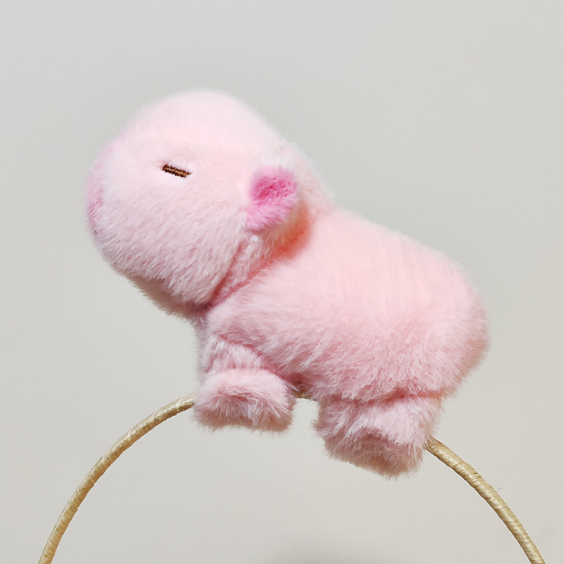 Capibara pony muñeca de peluche colgante bolsos colgante llavero lindos collares muñecas de pulsera transfronterizas