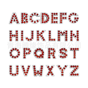 8mm�tɫ��t���ĸA-Z �\�Ͻ�����ĸ����DIY��耳׿��Ʒ���