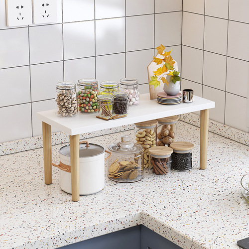 Kitchen countertop storage shelf tiered organizer divider rack cabinet bowl plate spice storage small new item