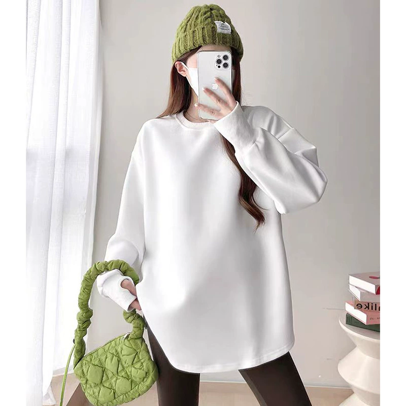 Теплая толстовка для беременных, зимний пуховик, оверсайз, plus size