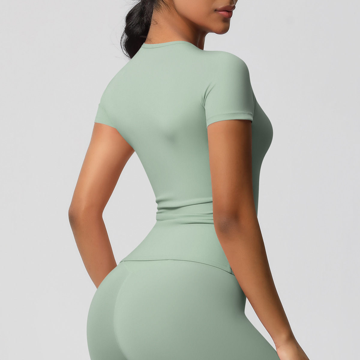 95g Weight Short Sleeve Sleeve Length Nylon, Spandex Fabric Type Regular Top Length T-shirt Tops Type Fitness, Yoga, Running Occasion Round Neck Neckline Solid Color Pattern Sport Style Style S, XL Size Sport Style Solid Color Nylon Spandex Round Neck Active Tops T-shirt 30