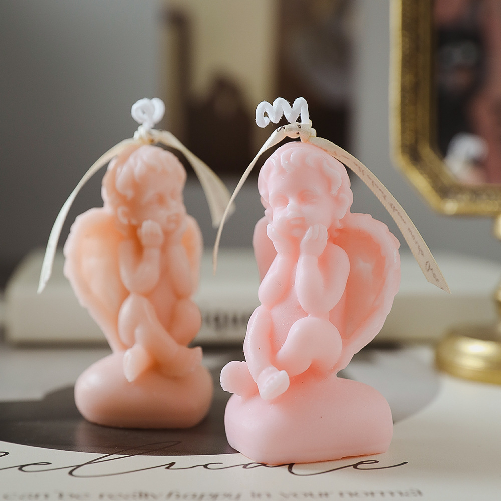 Wholesale Little Angel Candles Aroma Gift Set, Instagram Desk Decor, Birthday Soy Wax Handmade Fragrance Candle