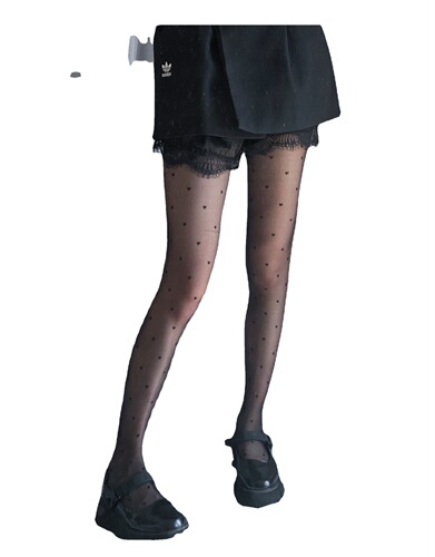 Black stockings women's summer thin trendy Internet celebrity ins dark style JK bottoming socks jacquard stockings pantyhose
