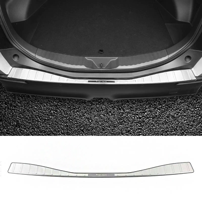 to Toyota BZ4X rear: Other Car Modifications - bz4x-external-rear-guard-silver-black-label
