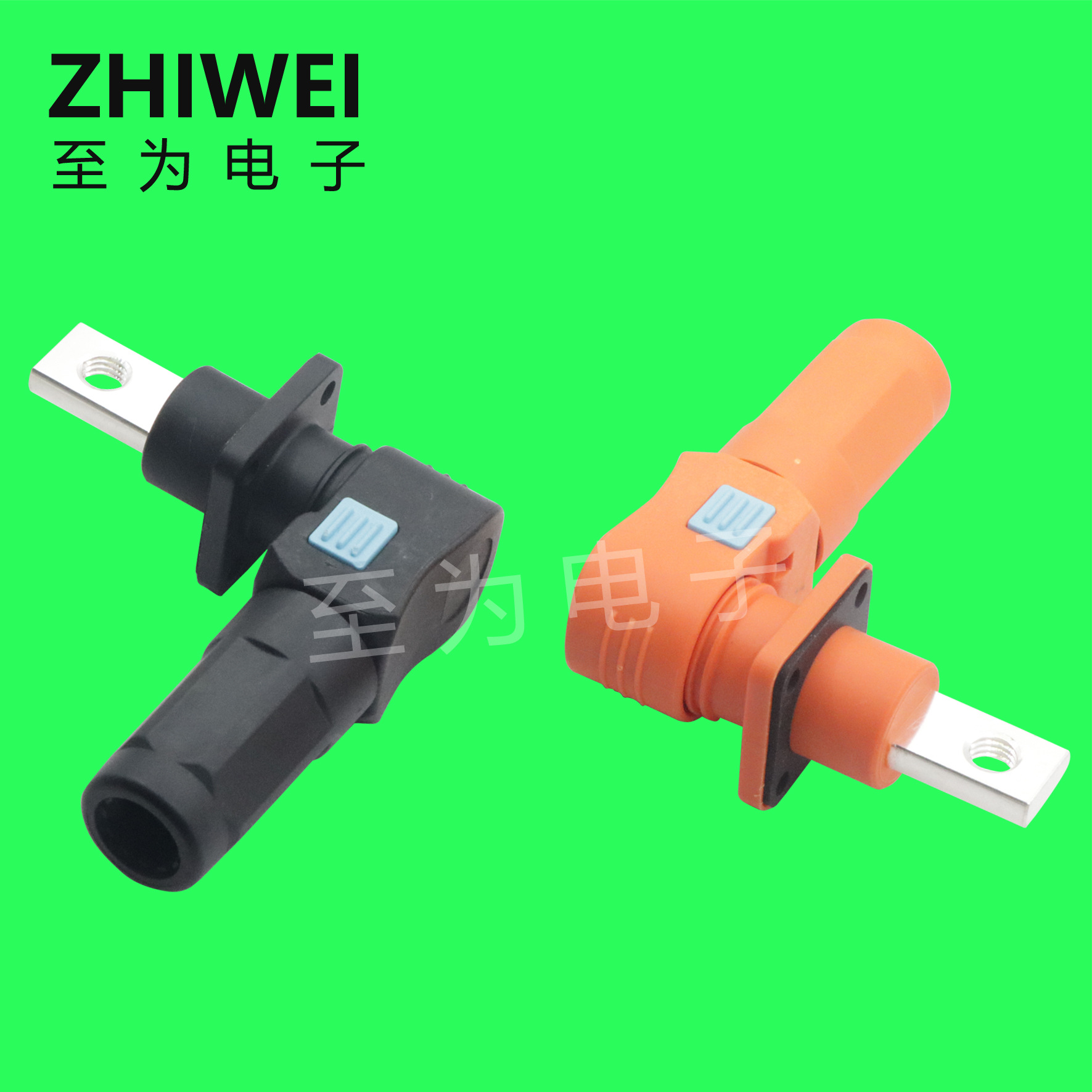 200A单芯接线柱储能快插连接器紫铜镀银大电流快速连接插拔式端子