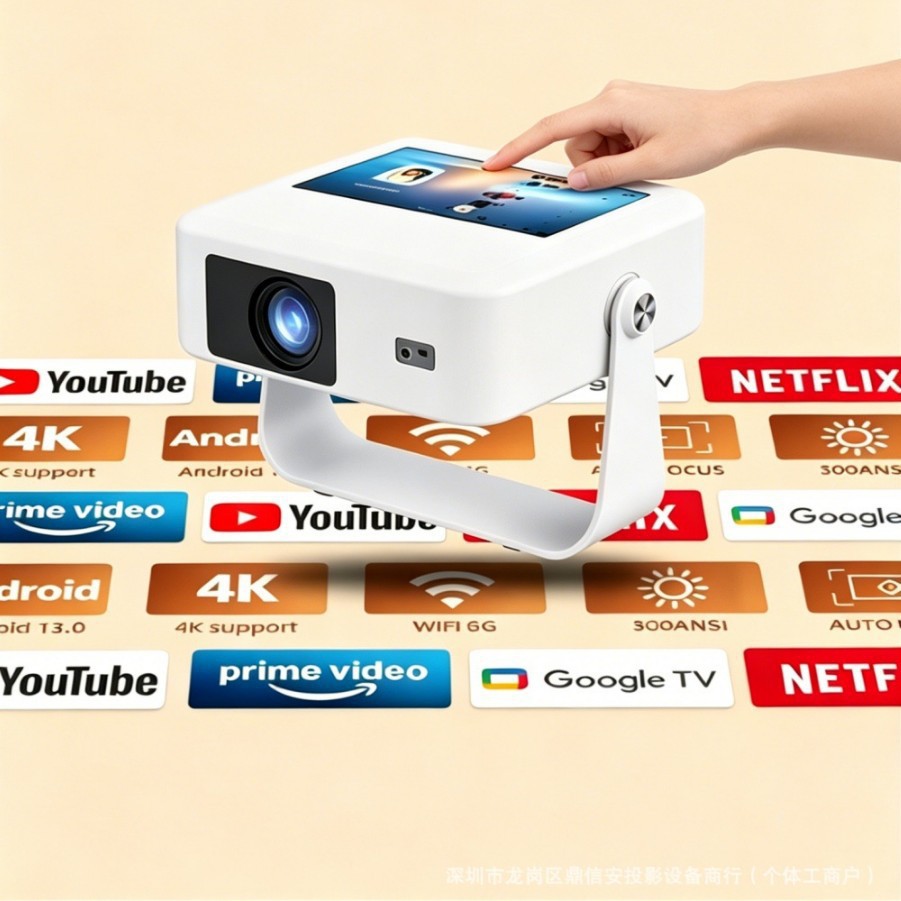 Proyector 2026 nuevo 8K de alta definición autofocus dormitorio doméstico pequeño proyector de pantalla de teléfono móvil cine