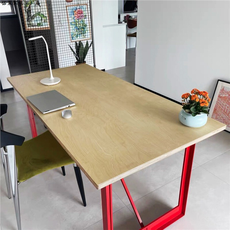 Birch Marine Board Desktop Office Computer Desk Designer Desk Conference Large Table Home Bedroom Work Desk Birch Marine Board Desktop Office Computer Desk Designer Desk Conference Large Table Home Bedroom Work Desk
