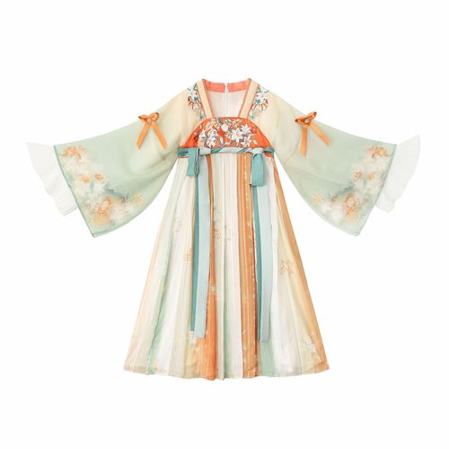 Hanfu girls fairy chinese princess Ru dress children Chinese style costume dust little girl hanfu outfit with long sleeves