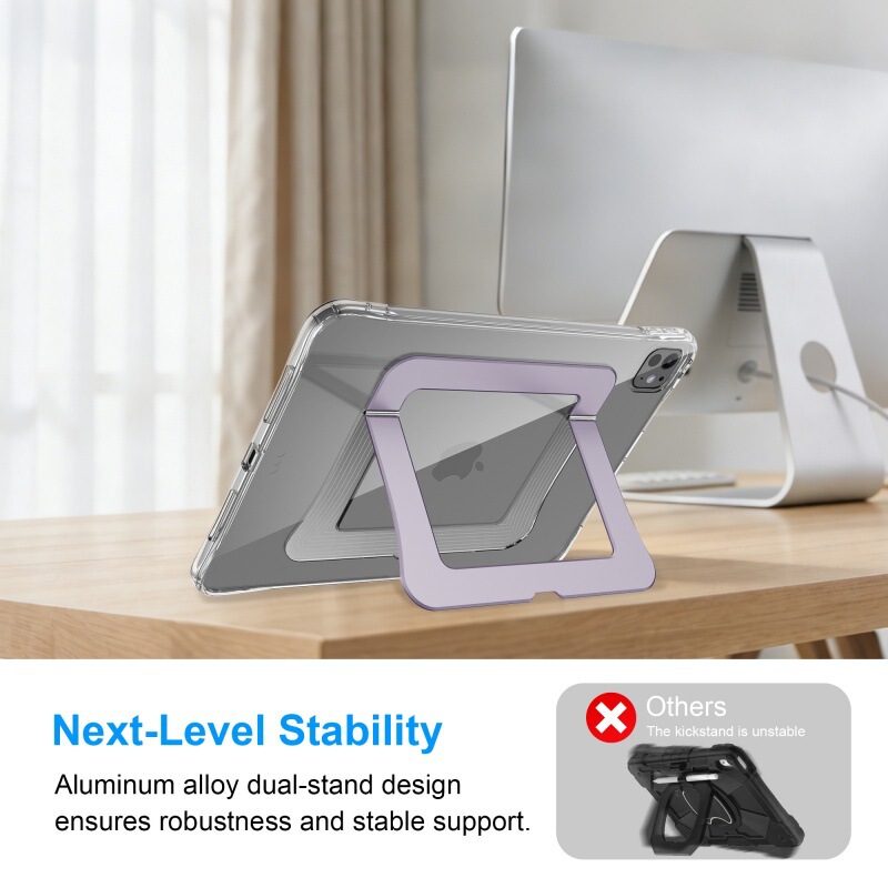 Suitable for iPad Stand Case Aluminum Alloy Bracket Air4/5/6 Pen Slot Apple Protective Case Pro Protective Cover Foldable