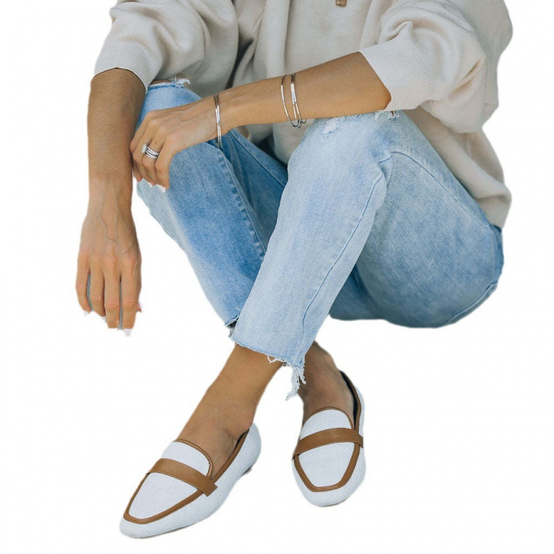 Spring And Autumn Round Head Loafers