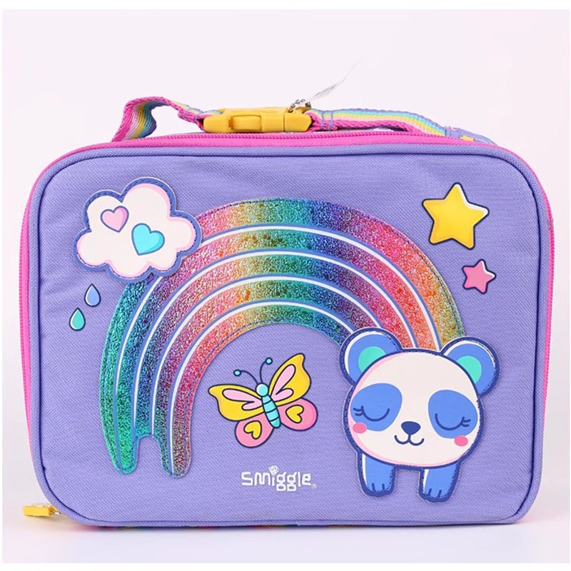 Ранец 澳洲smiggle餐包双层手提包饭盒包小学生儿童防水保温袋lunch bag