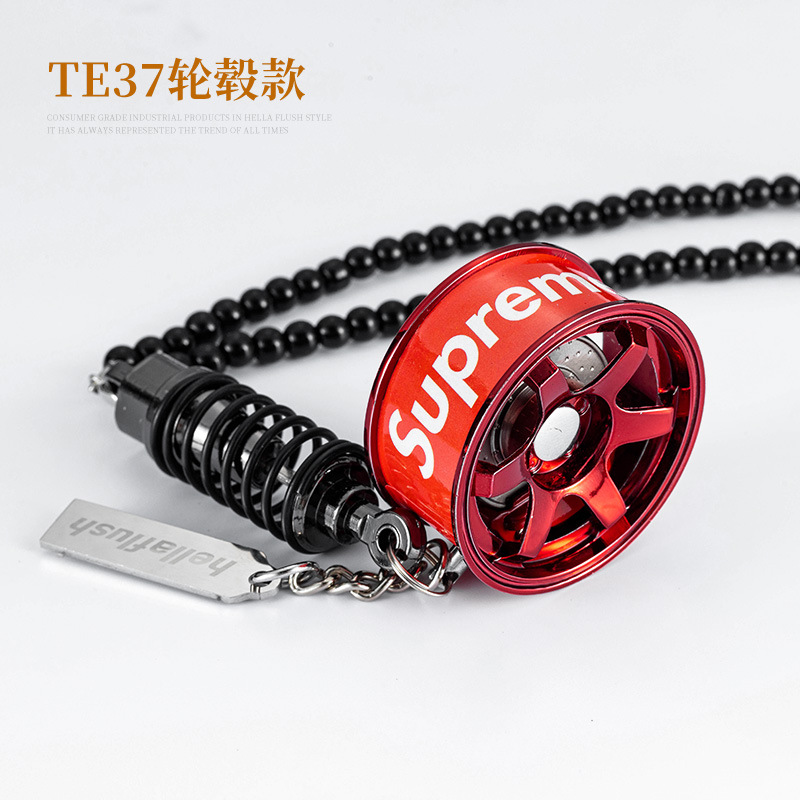 Original de la marca de moda cubo de la rueda del coche colgante del coche TE37BBSAMG modificado cubo de la rueda Del Coche Espejo Retrovisor adornos coche colgante