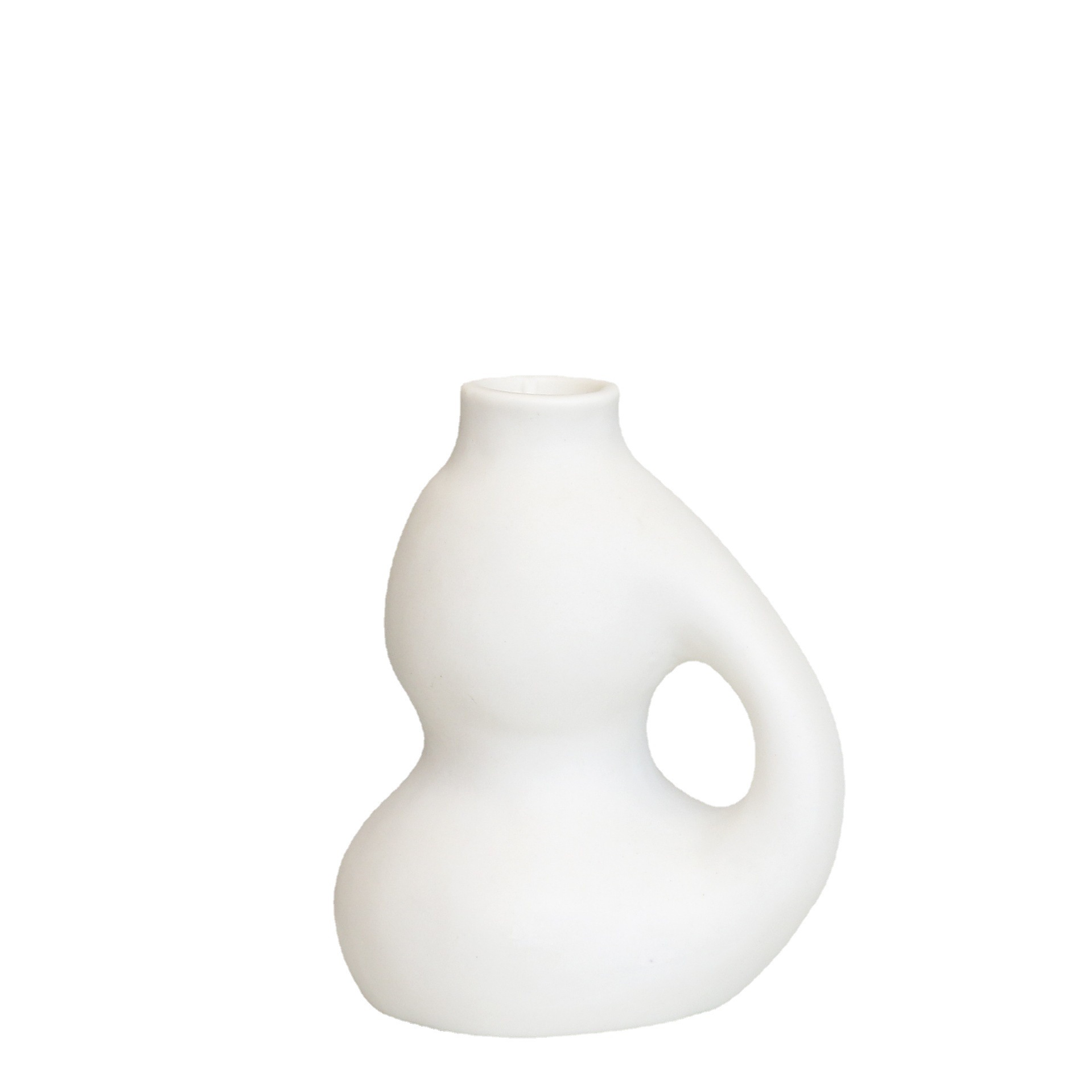 De estilo europeo simple estilo ins cerámica candelabro hogar creativo varilla cera base romántica mesa de comedor titular de la vela decoración del hogar