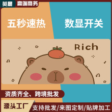 冬季暖手加热垫办公加热鼠标垫超大发热保暖鼠标垫电脑桌暖桌垫