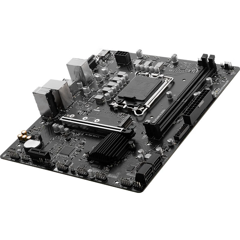 Applicable Intel MSI Pro B760M-E DDR4 Computer Motherboard supports 12/13 generation CPU