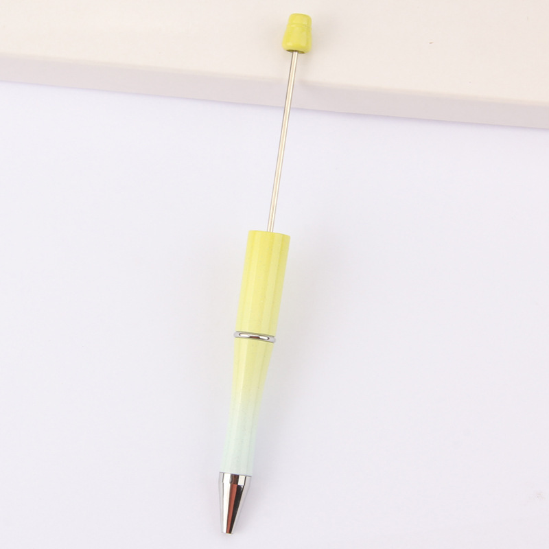 En stock al por mayor creativo de dibujos animados papelería DIY con cuentas bolígrafo logotipo imprimible