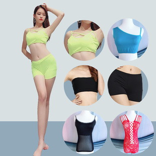 Baiya Qianhui Belly Dance Practice Clothes, Leggings, Tube Top Suit, Cross-Back Wrap, Adult Anti-Exposure Intimates