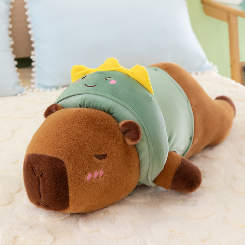 新しい変身カピバラぬいぐるみカピバラロング枕女の子ベッド枕ギフト卸売|undefined