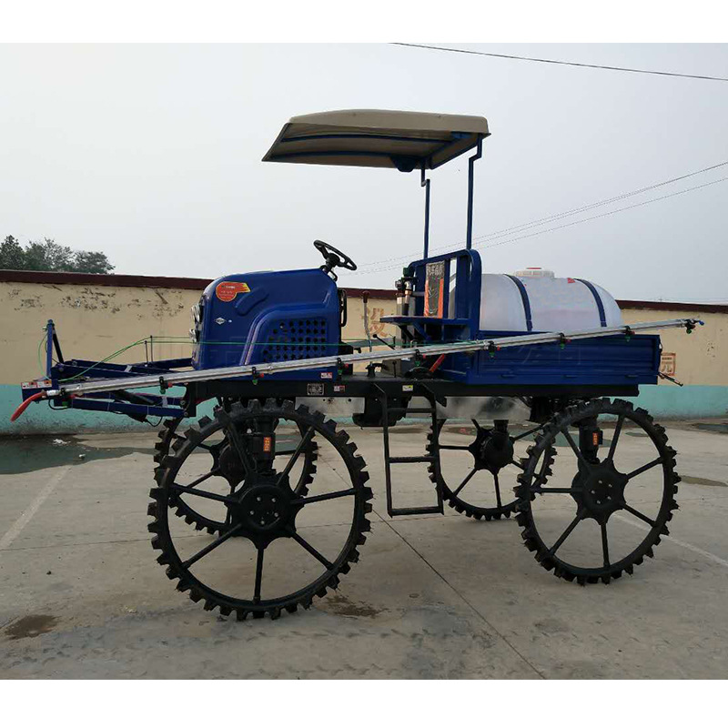 自走式水旱两用打药机 乘坐式农作物喷药机 农用水稻田撒肥机