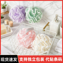 简约沐浴球洗澡浴花起泡泡搓澡两用不散花沐浴球洗浴用品