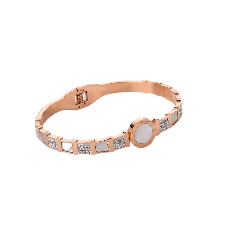 Nuevo tipo de pulsera blanca conchas de mesa de diamantes números romanos pulsera red rojo estilo clásico de moda de calidad joyería amiga
