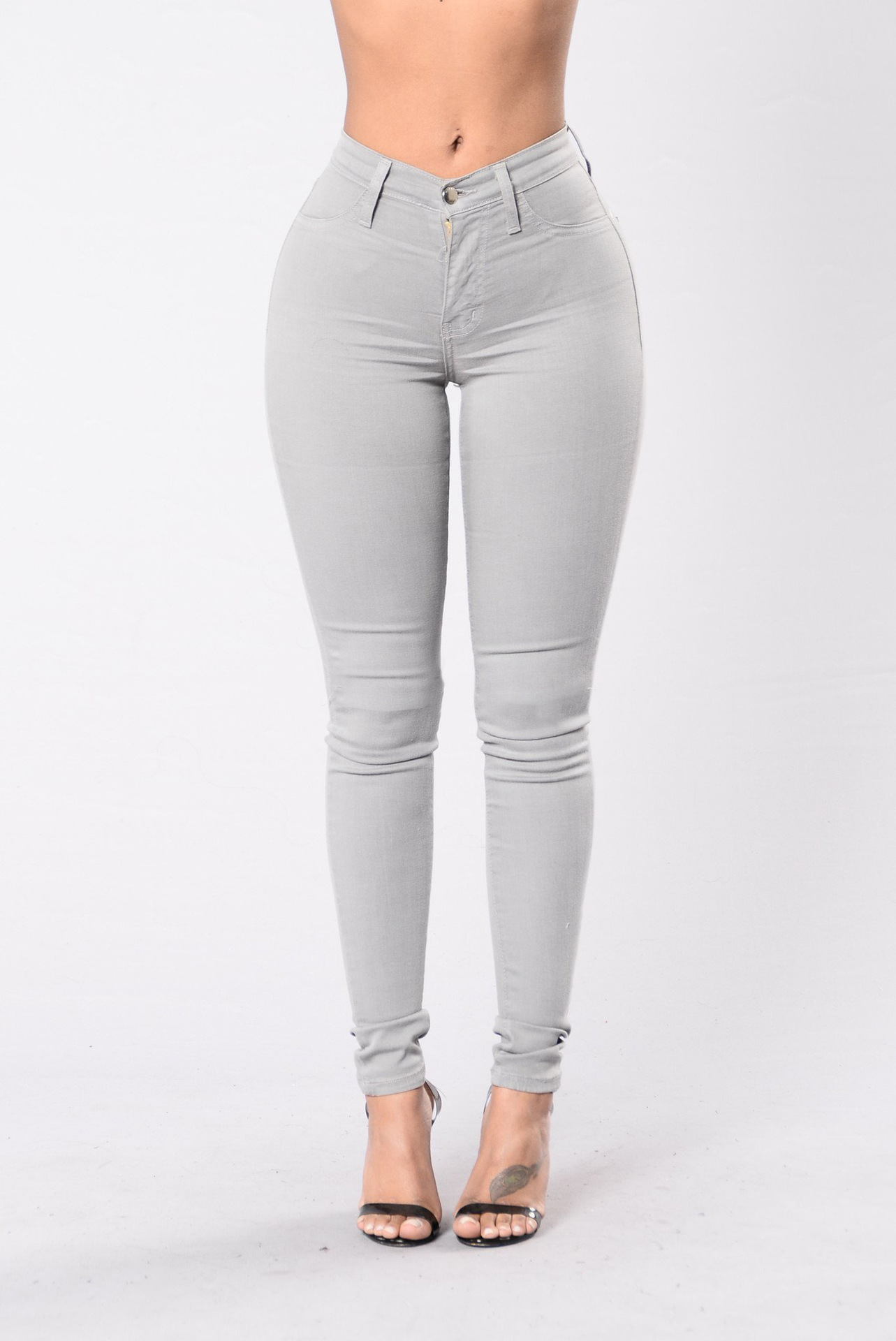 Pantalones de Mezclilla Ajustados y Elásticos para Mujer, Estilo Europeo y Americano, para Comercio Transfronterizo en AliExpress y Amazon