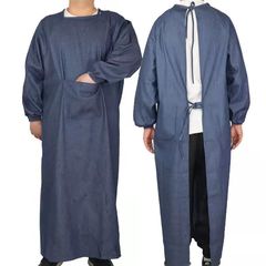 Workwear overalls with reverse wear anti-stain long sleeves protective bib jacket, thick welding apron for handling and construction.