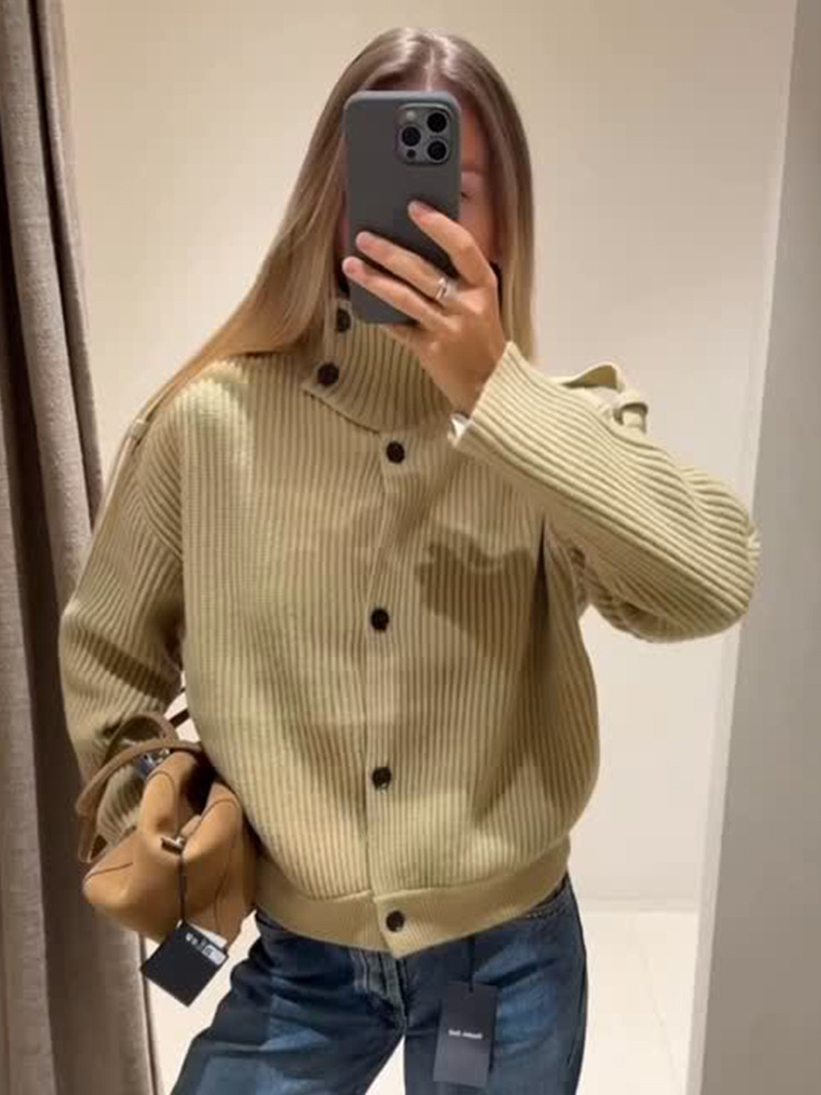 Estilo casual temperamento relajado color sólido sola