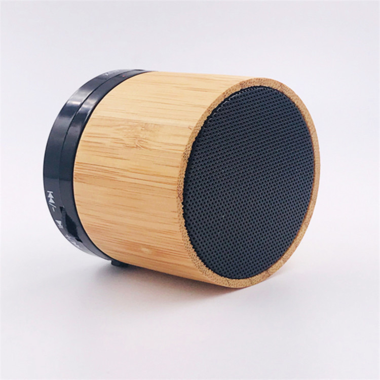Fábrica directa S10 altavoces Bluetooth de madera ecológicos mini bambú tarjeta inalámbrica subwoofer sonido 1