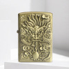 Relief god dragon kerosene lighter classic nostalgic retro tanker sand point fireware advertising gift DIY engraving