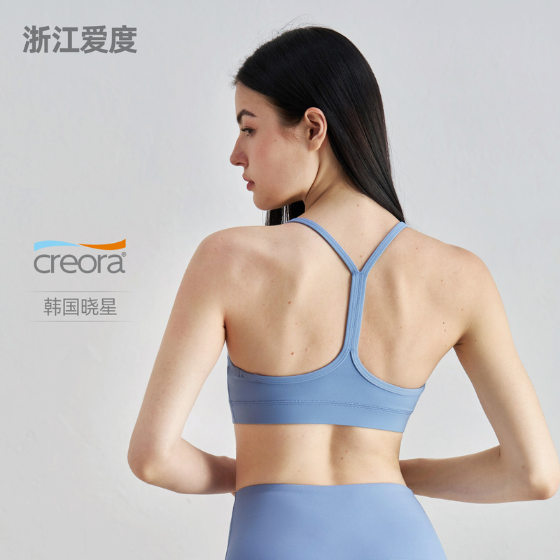 Aido Nu Sports Bra with Chest Pads for Women, Push-Up Yoga Vest, Anti-Sagging Fitness Bra